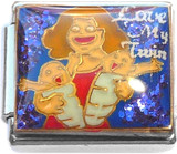 Love My Twin Italian Charm