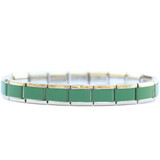 Dark Green Italian Charm Starter Bracelet