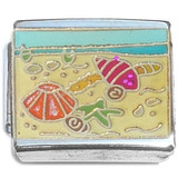 Shells and Starfish Ocean Beach Italian Charm