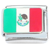Mexico Country Flag Italian Charm
