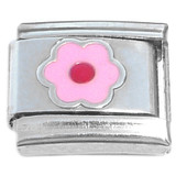 Cute Pink Flower Italian Charm