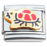 Turtle Red Shell Italian Charm