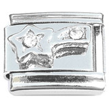 Shooting Star Bling Italian Charm