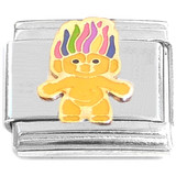 Troll Doll Colorful Italian Charm