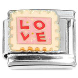 Love Letter Postage Stamp Italian Charm