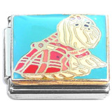 White Puppy Dog Sweater Italian Charm