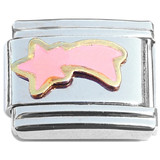Shooting Star Pink Italian Charm