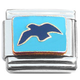 Bird Flying Blue Sky Italian Charm