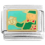 Letter Carrier Note Mailman Italian Charm