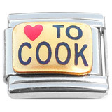 Love to Cook Red Heart Italian Charm