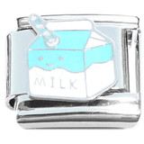 Smiling Milk Carton Italian Charm