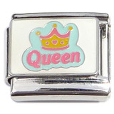 Queen Cute Crown Italian Charm