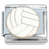 White Volleyball Sports Italian Charm
