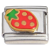 Cute Strawberry Seeds Italian Charm