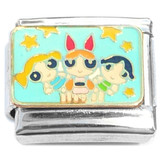Power Puff Girls Trio Italian Charm