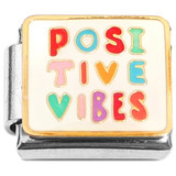 Positive Vibes Colorful Italian Charm
