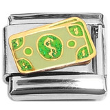 Money Dollar Bill Italian Charm