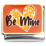 Be Mine Handwritten Heart Italian Charm