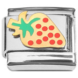 Strawberry Fruit Red Polka Dot Italian Charm