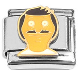 Bob Cartoon Character Italian Charm