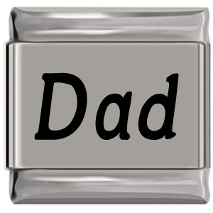 Dad Laser Engraved Italian Charm (9mm Standard Size) Dad Laser Engraved Italian Charm (9mm Standard Size)