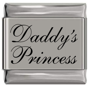 Daddy's Princess Laser Engraved Italian Charm (9mm Standard Size) Daddy's Princess Laser Engraved Italian Charm (9mm Standard Size)