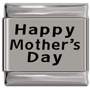 Happy Mother's Day Laser Engraved Italian Charm (9mm Standard Size) Happy Mother's Day Laser Engraved Italian Charm (9mm Standard Size)