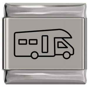RV Camper Laser Engraved Italian Charm (9mm Standard Size) RV Camper Laser Engraved Italian Charm (9mm Standard Size)
