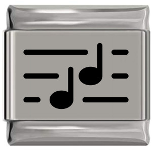 Sheet Music Notes Laser Engraved Italian Charm Sheet Music Notes Laser Engraved Italian Charm