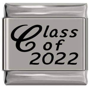 Class of 2022 Laser Engraved Italian Charm (9mm Standard Size)