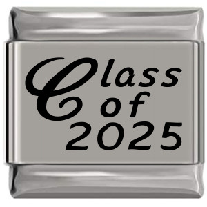 Class of 2025 Laser Engraved Italian Charm (9mm Standard Size) Class of 2025 Laser Engraved Italian Charm (9mm Standard Size)