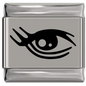 Eye Laser Engraved Italian Charm (9mm Standard Size) Eye Laser Engraved Italian Charm (9mm Standard Size)