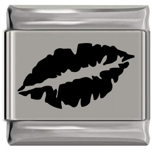 Lips Laser Engraved Italian Charm (9mm Standard Size)