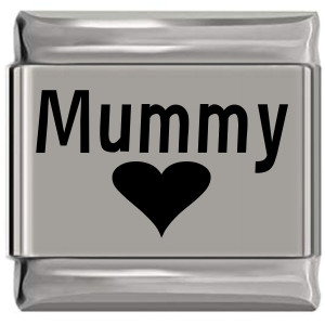 Mummy Heart Laser Engraved Italian Charm (9mm Standard Size) Mummy Heart Laser Engraved Italian Charm (9mm Standard Size)