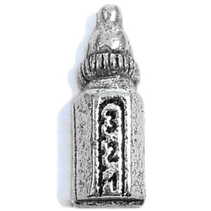 Baby Bottle Floating Locket Charm Baby Bottle Floating Locket Charm
