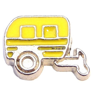 Travel Trailer Floating Locket Charm