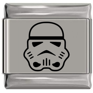 Clone Storm Trooper Laser Engraved Italian Charm