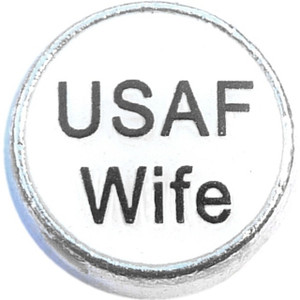 USAF Wife Floating Locket Charm