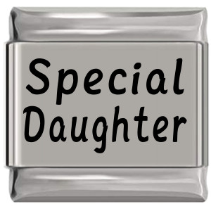 Special Daughter Laser Engraved Italian Charm Special Daughter Laser Engraved Italian Charm