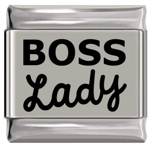 Boss Lady Laser Engraved Italian Charm Boss Lady Laser Engraved Italian Charm