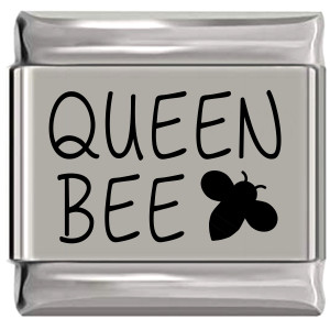 Queen Bee Nickname Laser Engraved Italian Charm Queen Bee Nickname Laser Engraved Italian Charm