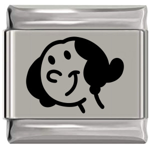 Olive Oyl Character Popeye Laser Engraved Italian Charm Olive Oyl Character Popeye Laser Engraved Italian Charm