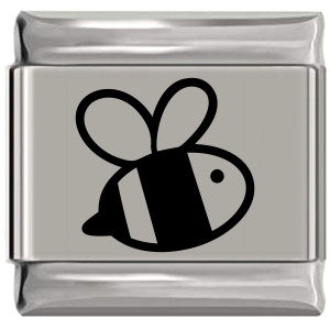 Honey Bee Bumble Bee Laser Engraved Italian Charm Honey Bee Bumble Bee Laser Engraved Italian Charm