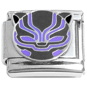Black Panther Superhero Italian Charm Black Panther Superhero Italian Charm