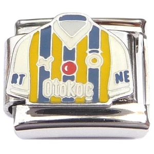 Soccer Jersey Turkey Yellow Blue Italian Charm