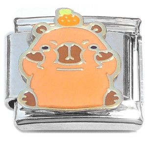 Capybara Sitting Up Italian Charm Capybara Sitting Up Italian Charm
