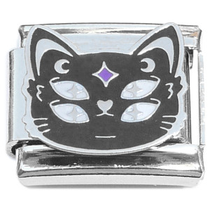 Magic Witch Cat Italian Charm