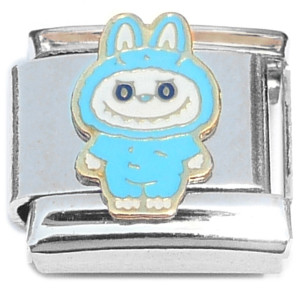 Cute Monster Eyes Open Blue Italian Charm