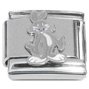 Cartoon Bunny Standing Italian Charm