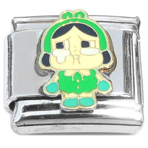 Crybaby Green Italian Charm